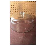 Clear Glass Cake Plate Cover 10 3/4in
