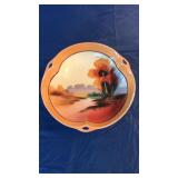 Antique Japan Chikaramachi Hand Painted Dish