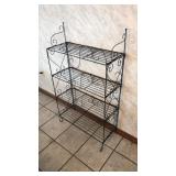 Iron Shelving Unit Folds Up