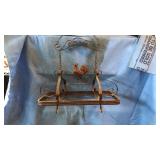Kitchen Metal Pots & Pans Rack w/Rooster