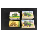 (4) John Deere Tractors  1/64