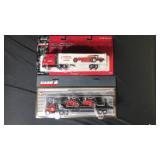 (2) 1/64th Case IH Semi, Die-cast metal