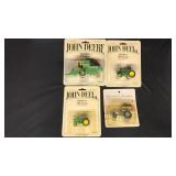 John Deere Combine and 3 Tractors