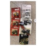 (8) White Tractors 1/64