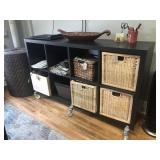 Cube Storage with Rollers and (3) Baskets Cube Storage with Rollers and (3) Baskets