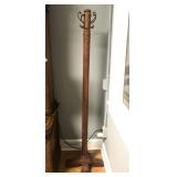 72" Coat Rack with Hooks