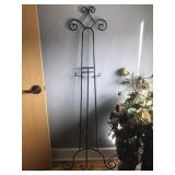 (2) Ornate Metal Easels; 70" tall