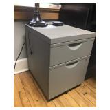 2-Drawer Locking Metal Cabinet; Like New