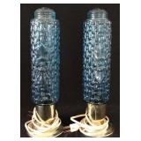 1940's Era Lamps with 11 inch Glass Shades 1940's Era Lamps with 11 inch Glass Shades