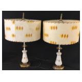 (2) Vintage Lamps, 23 inches (2) Vintage Lamps, 23 inches