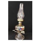 Antique Oil Lamp with Marbles Antique Oil Lamp with Marbles