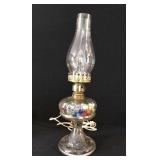 Antique Oil Lamp with Marbles