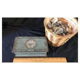 Woodward's Trinket Tin Box; including Shells Woodward's Trinket Tin Box; including Shells