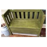 Antique Oak Bench 42 x 36 x 18