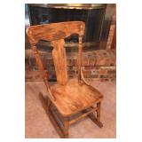 Oak Sewing Rocker Oak Sewing Rocker