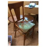 Oak Straight Back High Chair Oak Straight Back High Chair