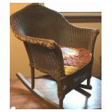 Antique Child's Wicker Rocking Chair Antique Child's Wicker Rocking Chair