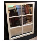 Window Pane Mirror; 25 x 31