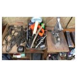 Large Assortment of Tools; Outside Calipers, Wedge