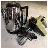 Stainless Percolator, Sunbeam Mixer Stainless Percolator, Sunbeam Mixer
