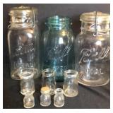 Penicillin Bottles, Ball Jars,