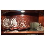 Frosted Floral Plates and Plates Frosted Floral Plates and Plates