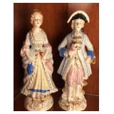 Porcelain French Figures (9")