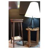 24 ' Accent Table, Round Plant Table, Black 24 ' Accent Table, Round Plant Table, Black