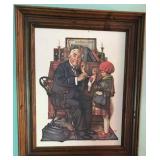 Norman Rockwell "At the Doctor"