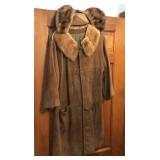 Leather Suede Women's Coat Leather Suede Women's Coat