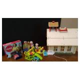 Fisher Price School House, Coca Cola Items Fisher Price School House, Coca Cola Items