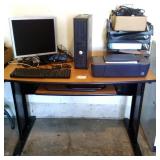 Computer Desk and Computer Computer Desk and Computer