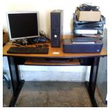 Computer Desk and Computer