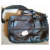 TUMI Black Leather Business Bag TUMI Black Leather Business Bag