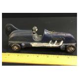 Cast Iron Blue Race Car with Driver #16