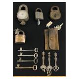 American Lock Co., Yale Co. Lock, Leather Key Purs