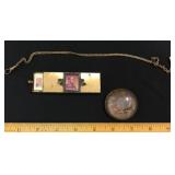 Stamp Holder, Round Americana Item