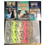 Helicopter Lures with VHS Tapes