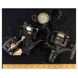 Qty 3: Bruin Reel, Zebco 202 Reel, Shimano Reel