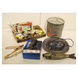 Mino Bucket, Net, Cabelas Rod Holder