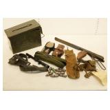Ammo Box, 3 Holsters, Quiver Holder,