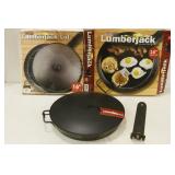 16" Lumberjack Seasoned Steel Skillet with Lid