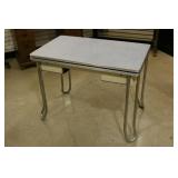 Vintage Top Chrome Leg Kitchen Extendable Table wi