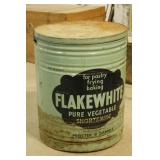 Round Vegetable Tin, Procter and Gamble Turquoise