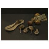 Vintage Door Knobs, Set of 4 Metal Vintage Wheels