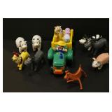 Green Tractor with Trailer, Farm Animals