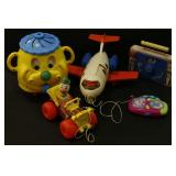 Fisher Price Toys:  Jalopy, Airplane, TV Radio