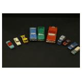 3 Rubber Toy Vehicles; Vintage Metal Cars and