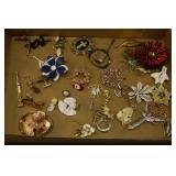 Variety of Jewelry:  Brooches, Cuff Links