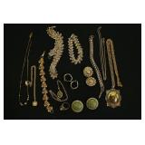 14 K 3 Rhinestone Ring, Earrings, Necklaces